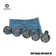 FLANGEBolt M6 BOLT 10 m6x10 m6x14 m6x16 m6x18 m6x20 BOLT KEY 10 length 1cm 1.4 cm 1.6 cm 1.8cm 2cm o