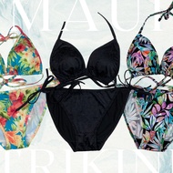 Ready BEACHBOSSES Maui Trikini 2 Bikini Set Swimsuit Plain Bikini Classic Pattern Bikini Bikini Boxe