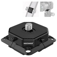 NEEWER Quick Release Plate 38mm Square Arca Type QR Camera Mount Plate Compatible with Peak Design Capture V3 Camera Clip,