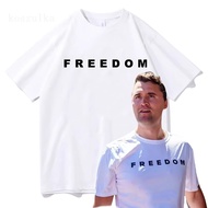 Freedom Charlie Kirk T-shirt Cotton Loose Casual Female/Male Tshirts Unisex Streetwear America