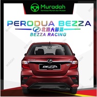 [ReadyStock]New Design Perodua Bezza Racing Car Logo Laser Sticker
