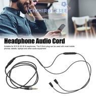 CHIHIRO1X3EE Braided Wire, with Volume Control and Mic Function 130cm / 51.2in Headphone Audio Cord,