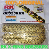 RK X-RING CHAIN GB525KRX X-RING 120L(KOTAK BARU WARNA HITAM)