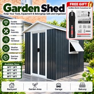 Outdoor Garden Storage Garden Shed Metal Shed Store Room Backyard Storage Large Setor Laman Besar Ca