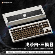 Weikav 75% ชุดแบร์โบนคีย์บอร์ดแบบกลไกอลูมิเนียมไร้สายแบบ Stars80คีย์บอร์ดเล่นเกม RGB แบบเปลี่ยนได้ด้