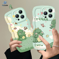 เคส Rixuan Redmi 12 Note 11 Pro Note 11S Redmi 10C 9C 10A 9A 10 9T 9 Note 8 Note 10S Note 9S Note 9S Poco X3 NFC X3 Poco Pro M3 Pro ชานมเค้กโดนัทไดโนเสาร์ตัวเล็กฝาครอบโทรศัพท์เนื้อนิ่ม TPU ขอบลอน