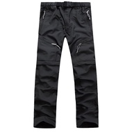 Spring Summer Outdoor Pants Men Quick Dry Convertible Pants Men Hiking Lightweight Fishing Zip Off C
