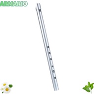 IARMARIOQR Penny Whistles, Aluminum alloy Silver Color Irish Whistles Flute, Professional Key of D 6