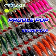 【KAPTEN】 Silencer Paddle Pop 10cm / 14cm Baby Paddle Pop Killer Soft Bait Zman Soft Plastic Soft Lur