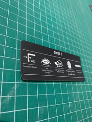 stiker spesifikasi laptop acer swift 3 - finger print
