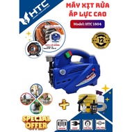 Máy xịt rửa xe 1800W motor Đồngcs thựcáp lực 100 bar8L/phút hiệu HTC1804