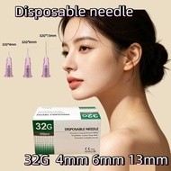 10pcs 100pcs 32G 4mm 6mm Disposable beauty Needle 13mm  beauty tool used for 1ml/3ml syringe