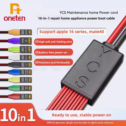 YCS D01 Power On Charging Detection Power Cord For iPhone 6-16PM Huawei Mate40 Battery Clip Motherbo