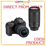 [ Used Camera from Japan ] [ DSLR Camera ] Nikon D5600 Double Zoom Kit Black D5600WZBK