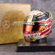 [Vivi toys]Spark 1: 5 Mercedes-Benz CH1 Hamilton British Silver Stone 2018 Champion Gold Helmet Mode