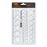 Cox Drawing Circle / Chemistry (28 Shapes) / Geometry / Ellipse Template / Stencils / Protractor