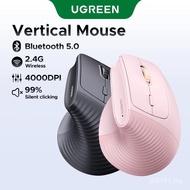 UGREEN Vertical Wireless Mouse 4000DPI Bluetooth 5.0 Tetikus Klik Tanpa Wayar Ergonomik Menegak, Sen