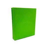 AMINAH-綠色皮革口罩收納盒【Mask-03】