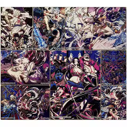 Anime One Piece Sss Series Metal Cards Luffy Zoro Law Sanji Hancock Robin Nami Collection Cards Chri