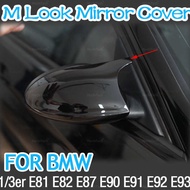 E90 E91 Black M3 Style Cover E81 E82 E87 E88 for 1 3 Series E92 E93 Carbon Fiber M Look Rear Mirro