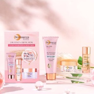 Gift Set Box(เจลล้างหน้า+น้ำตบ+มอยเจอร์ไรเซอร์) Bio-essence Bio-Gold Rose Gold ผิวอ่อนเยาว์ ล็อคผิวอ