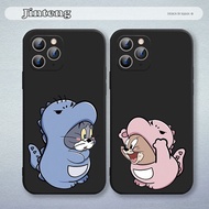 Soft phone case cover casing Samsung J4+ J6+ J8 J6 J4 J7 J5 J3 J2 Prime Pro 2018 2017 2016 2015 Samsung J730 J530 J330 J2 Core Tom and Jerry couple-3