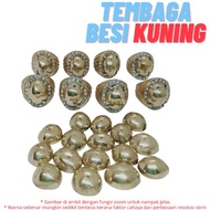 Cincin Besi Kuning / Cincin Batu Tembaga Kuning / Sarung Cincin Titanium dan Alpaka / Cincin Batu Le