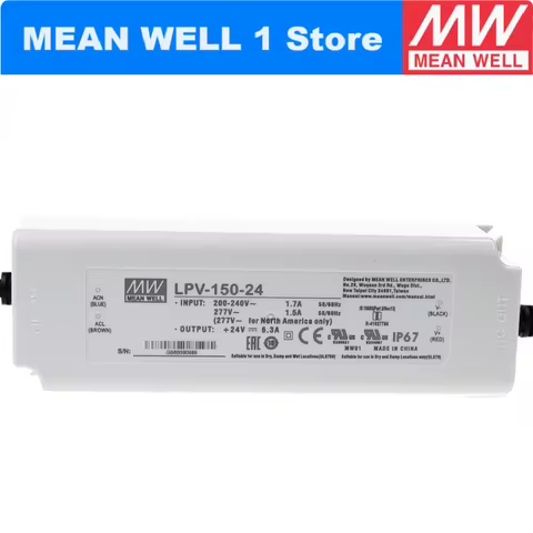 MEAN WELL LPV-150-24 151.2W Single Output Switching Power Supply LPV-150 24V 6.3A