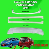 Fastlink Perodua Alza 2014 Front Bumper Depan Skirt ABS Material Lips Skirting Front Depan Skirt 100% New High Quality