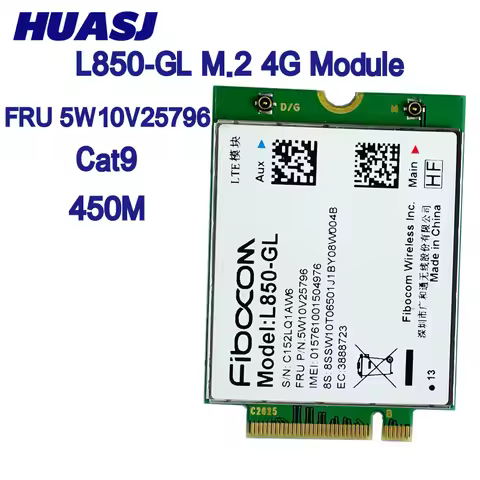 L850-GL M.2 Card FRU 5W10V25796 4G LTE Wireless Module For C14 Gen 1 Chromebook 300e Chromebook Gen 