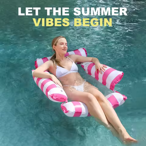 1PC Foldable Water Inflatable Hammock, Adult Pool, Inflatable Tanning Pool, Foldable Striped Inflata