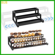 BUB Pliable Metal Storage Rack Extendable From 14 5 To 26 2 In Three Rank For Countertop Cabinet Org