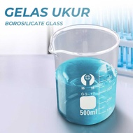 GLASS measuring cup CHEMICAL GLASS LAB measuring cup -GG-17