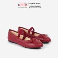 Cillie Women's Doll Shoes Round Toe Flat Sole Soft Leather Elastic Straps BB08
