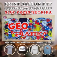 Geo Grafika - DTF Screen Printing Ready to Press/Iron A5, A4, A3 & Meter