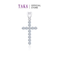 TAKA Jewellery Lab Grown Diamond Pendant Cross 10K