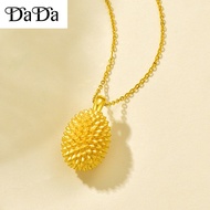 emas 916 original malaysia rantai leher perempuan gold necklace womens durian pendant wedding jewelr
