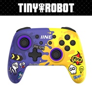 INE Nintendo Switch Pro Controller - (Splatoon 3 Blue & Yellow)(L709)