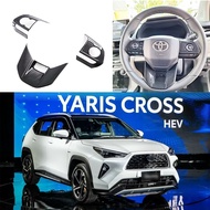 Car Accessories For Toyota Yaris Cross 2023-2024  steering wheel frame ABS steering wheel sequins interior decoration protection auto parts stickers