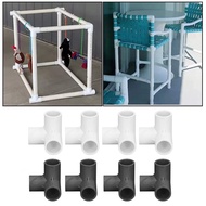 3 Way Pipe Fittings PVC Plastic Right Angle Tee Corner Connector 20mm Inner Diameter PVC Tee Corner