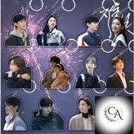 Bai Jingting Zhang Ruonan Photo Double-sided Hanging Keychain TV The First Frost Television Film Sta