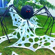 halloween decoration halloween props Halloween Spider Web Decorative Mesh Cloth Ghost Festival Stret