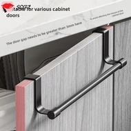 SOFTNESS Over Cabinet Towel Rack, Towel Storage Bar Multi-purpose Towel Rod, Rag Hanger Punch-free T