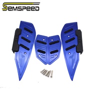 SEMSPEED Modified CNC Motorcycle Footpegs Footrest Footpads Foot Rest Pedal Plate For Yamaha XMAX 400 300 250 125 2017-2019 2020 2021 2022 2023