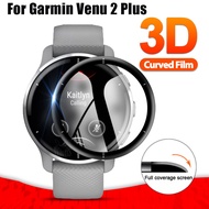 For Garmin Venu 2 Plus Full Cover 3D Screen Protector Glass Protective Film for Garmin Venu 2 PLUS