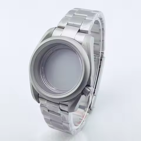 38.5mm Sandblast Case nh35 Case 316L Stainless Sapphire Crystal Waterproof 20mm Strap for NH35 NH36 