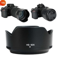SHLY Lens Hood, ABS HB-90A 62mm Anti-Glare Cover, Replacement Black Camera Lens Sunshade for Nikon Z