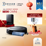 [NEW] ECOVACS DEEBOT T80 OMNI Floor Washing Robot Vacuum | 18000 PA | OZMO Roller Mopping | TruEdge 