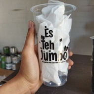 22 oz/ tea motif glass 22 oz plastic tea cup 22 oz/ glass 50 pcs