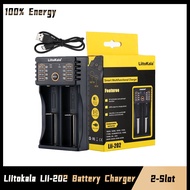 Liitokala Lii-202 Battery Charger for 1.2V/3.7V/3.2V AA/AAA 26650/18650/18490/18350/16340/14500 NiMH